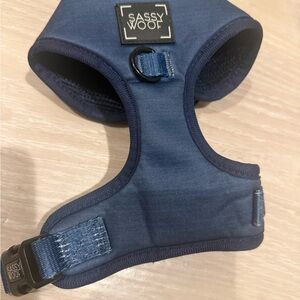 Blue Sassy Woof Dog Harness
